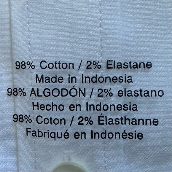 NWT-MICHAEL KORS-White Slim Fit X-Lg Shirt - Picture 6 of 6